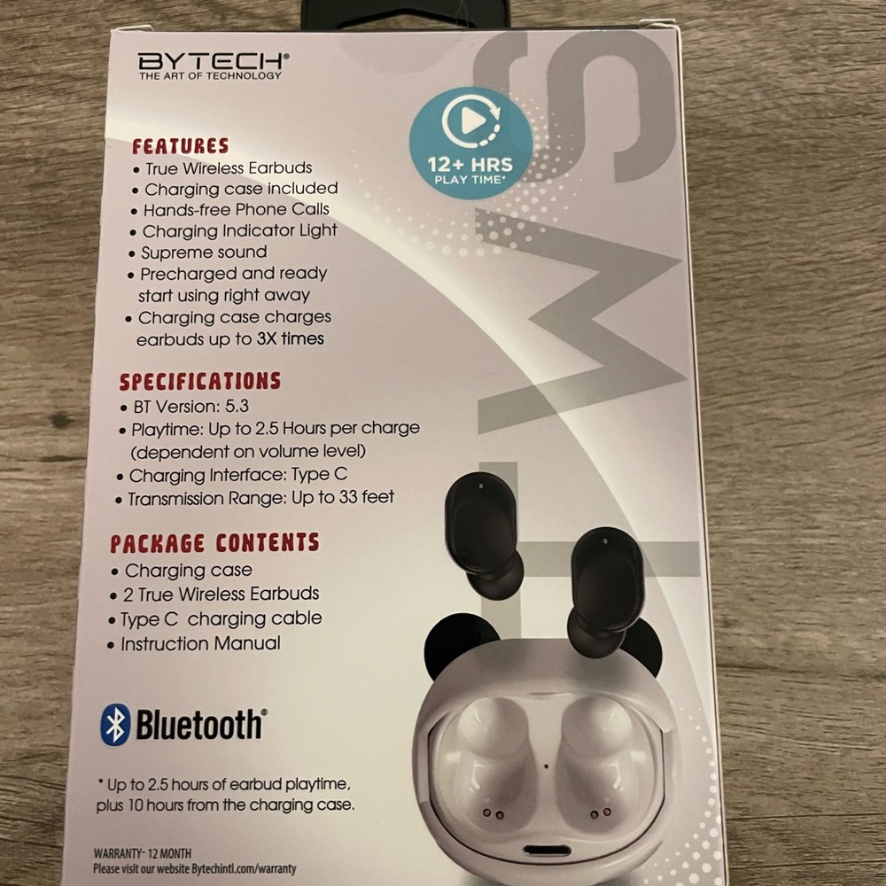 ByTech True Wireless Earbuds - Panda - Picture 4 of 4